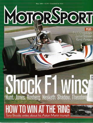 MOTOR SPORT 2001 MAY - ECURIE ECOSSE TRANSPORT, ARNOUX, McLAREN M10B